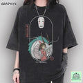Vintage Spirited Away Shirt Studio Ghibli Shirt No Face Haku Chihiro Shirt Studio Ghibli Shirt T-Shirts