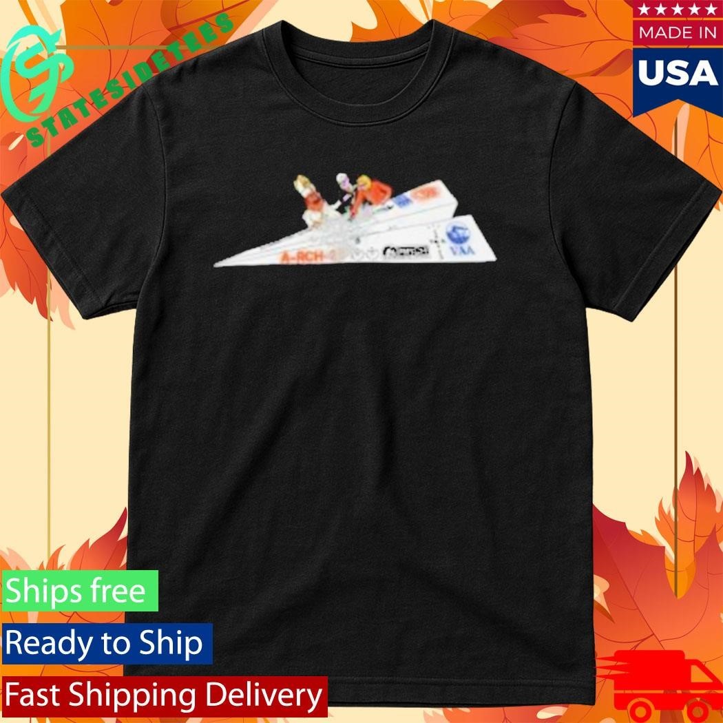 Virgil Abloh Archive Cj X Arch Paper Plane Shirt Unisex , , , Long Sleeve Tee