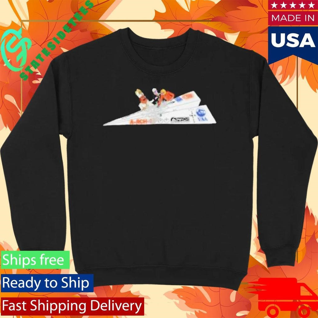 Virgil Abloh Archive Cj X Arch Paper Plane Shirt Unisex , , , Long Sleeve Tee