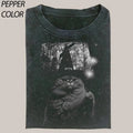 WIZARD CAT Vintage Cat Meme Cringe Funny Dumb Shirts Meme Shirts Movie Shirt Menswear Womenswear Streetwear T-Shirts