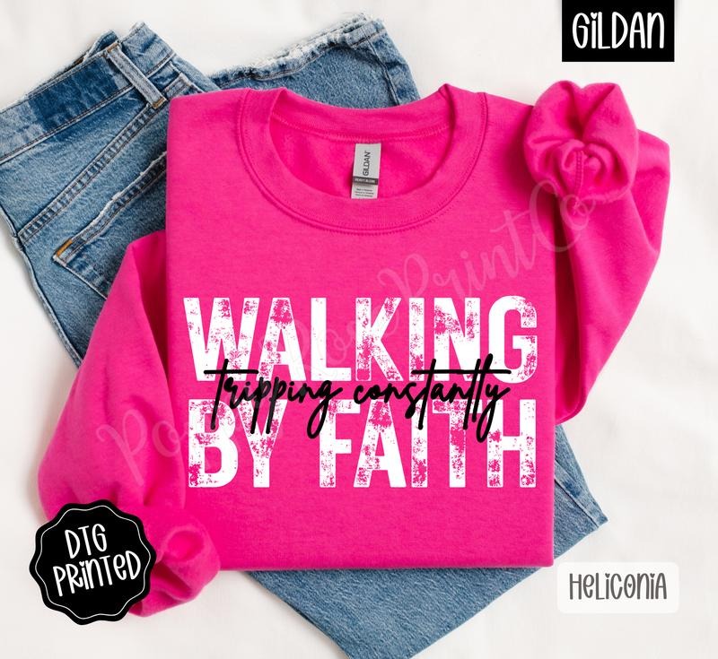 Walking Faith Religious T-Shirts