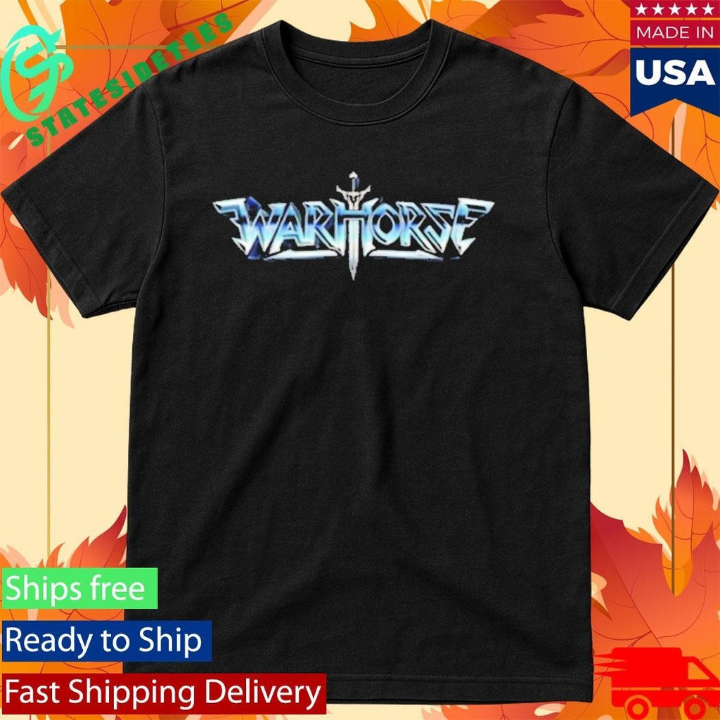 Warhorse Logo Blue Shirt Unisex , , , Long Sleeve Tee