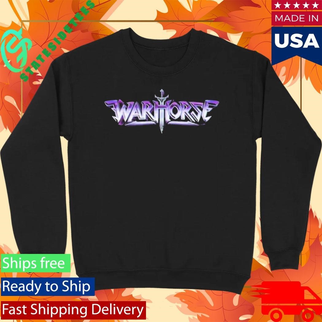 Warhorse Logo Purple Shirt Unisex , , , Long Sleeve Tee