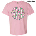 Watercolor Monogram Comfort Colors 'NLB' T-Shirts