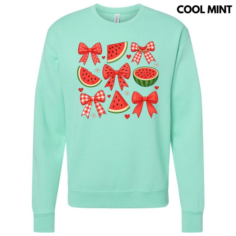 Watermelon Bow Collage 'NLB' T-Shirts