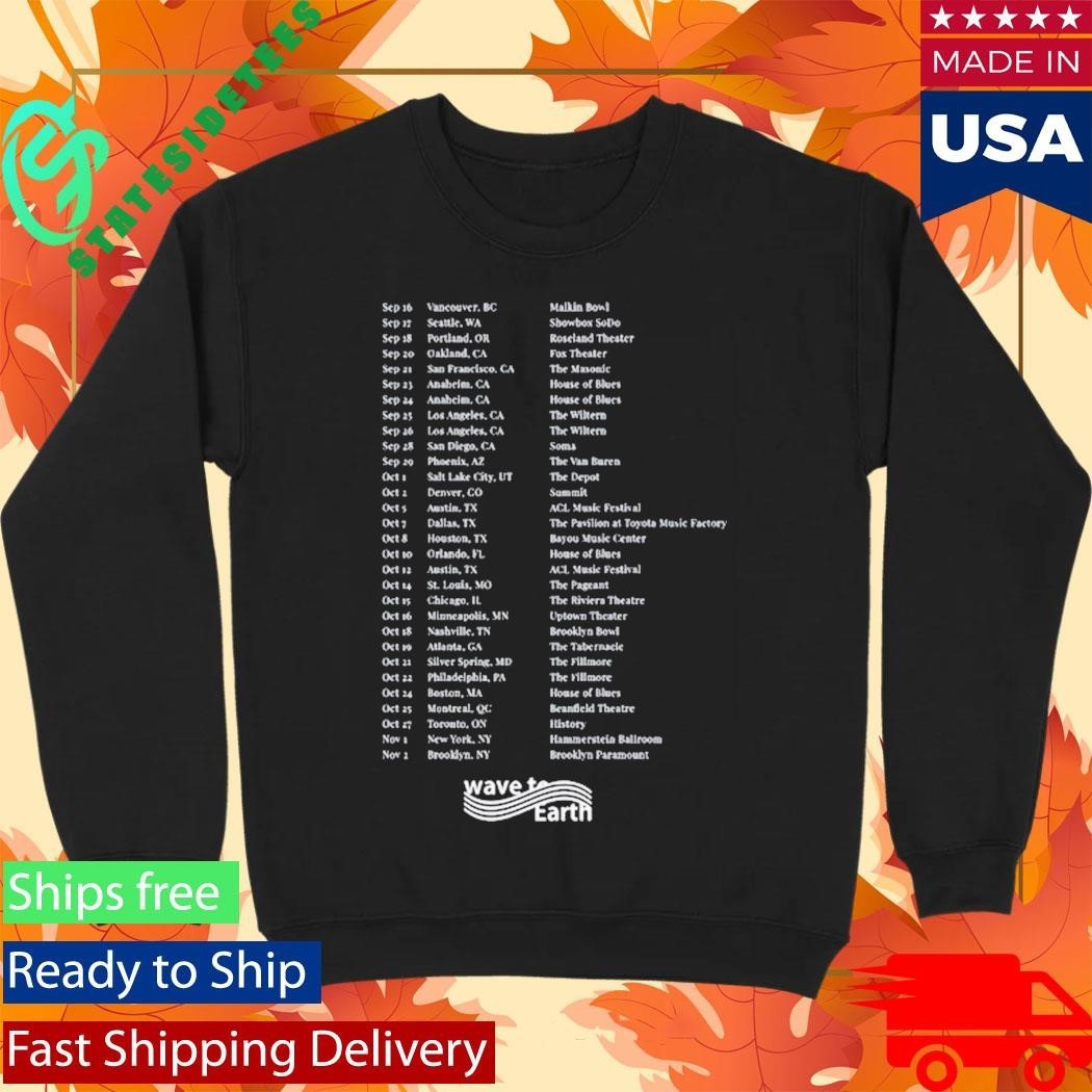 Wave To Earth Dark Simple Shirt Unisex , , , Long Sleeve Tee