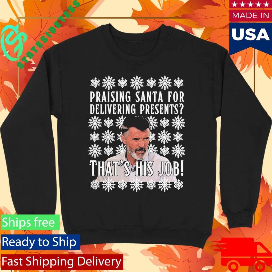 Wayne Rooney Praising Santa For Delivering Presents That’s His Jog Ugly Sweater Unisex , , , Long Sleeve Tee