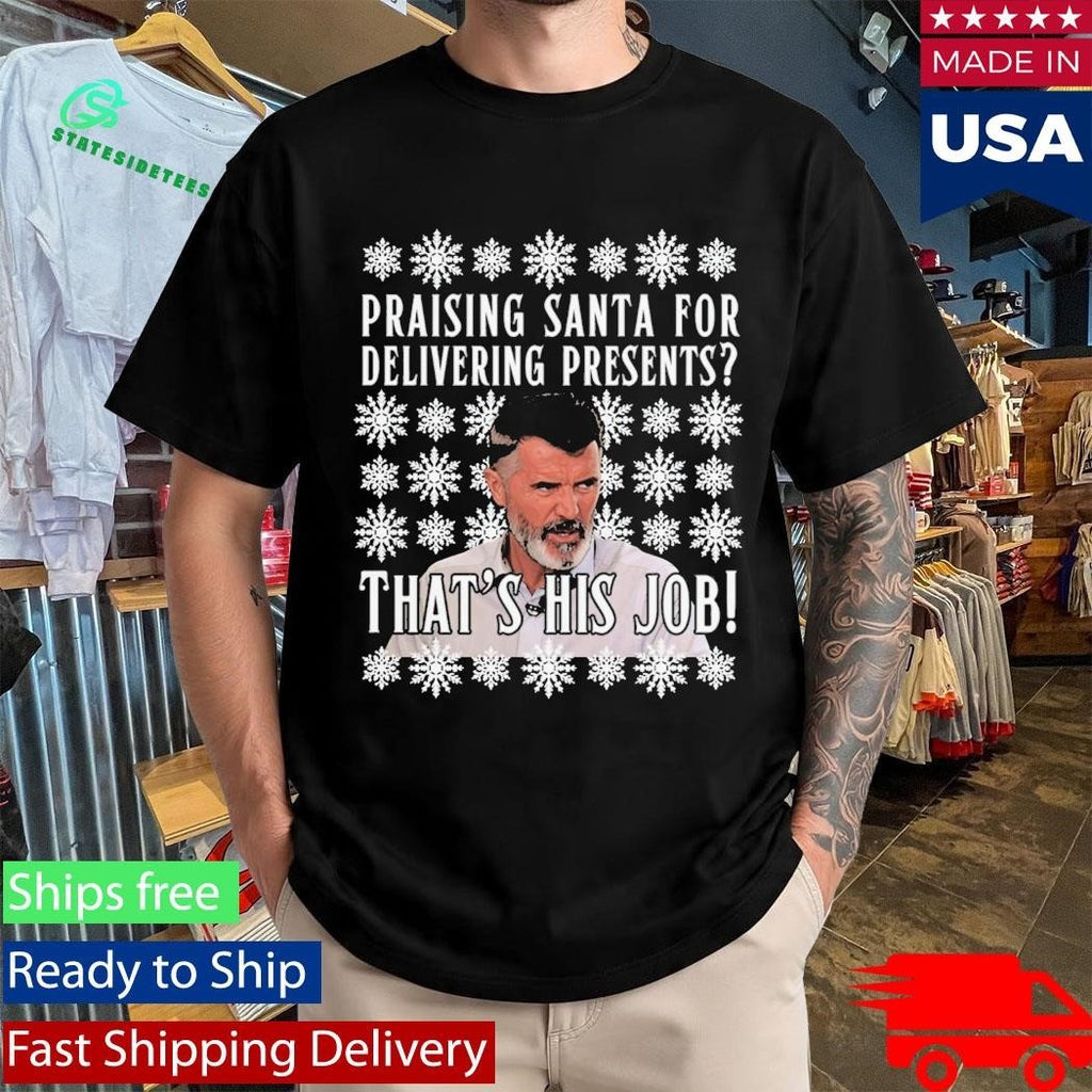 Wayne Rooney Praising Santa For Delivering Presents That’s His Jog Ugly Sweater Unisex , , , Long Sleeve Tee