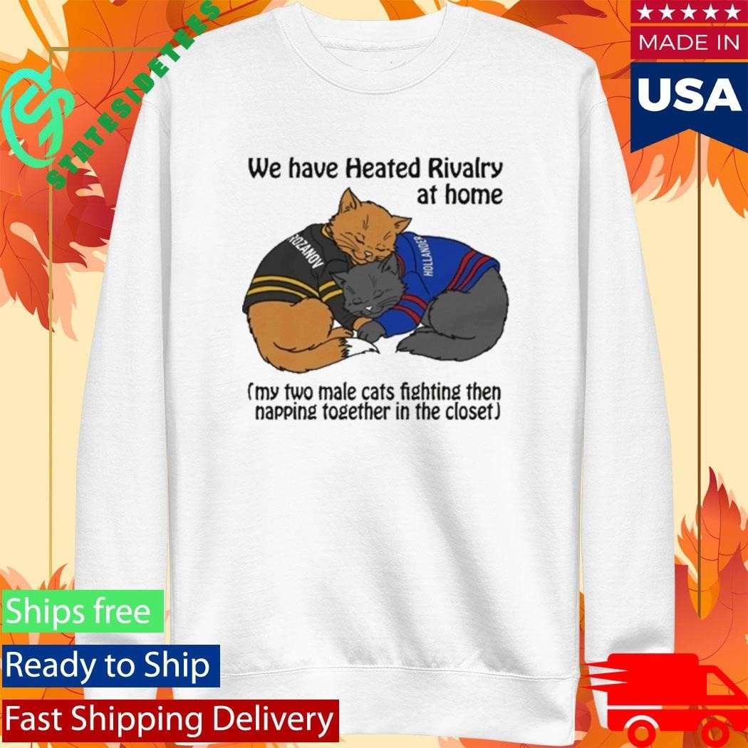 We Have Heated Rivalry At Home Cat Shirt Unisex , , , Long Sleeve Tee