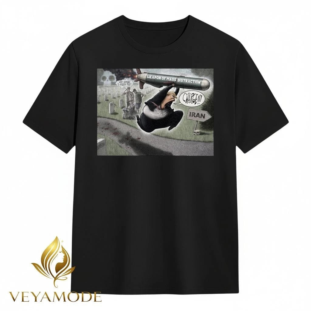 Weapon of mass distraction Iran Trump bomb tee Unisex , , , Long Sleeve Tee