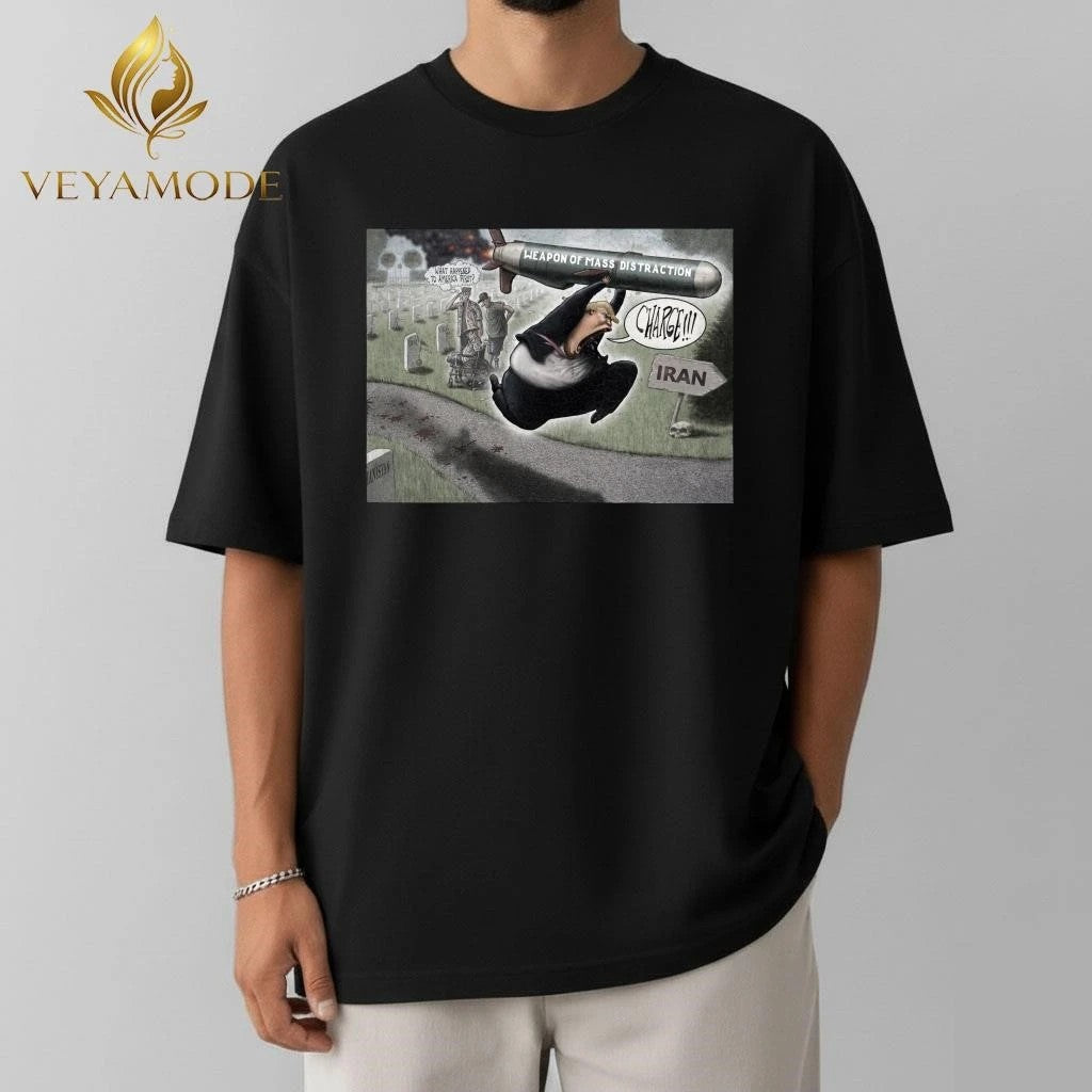 Weapon of mass distraction Iran Trump bomb tee Unisex , , , Long Sleeve Tee