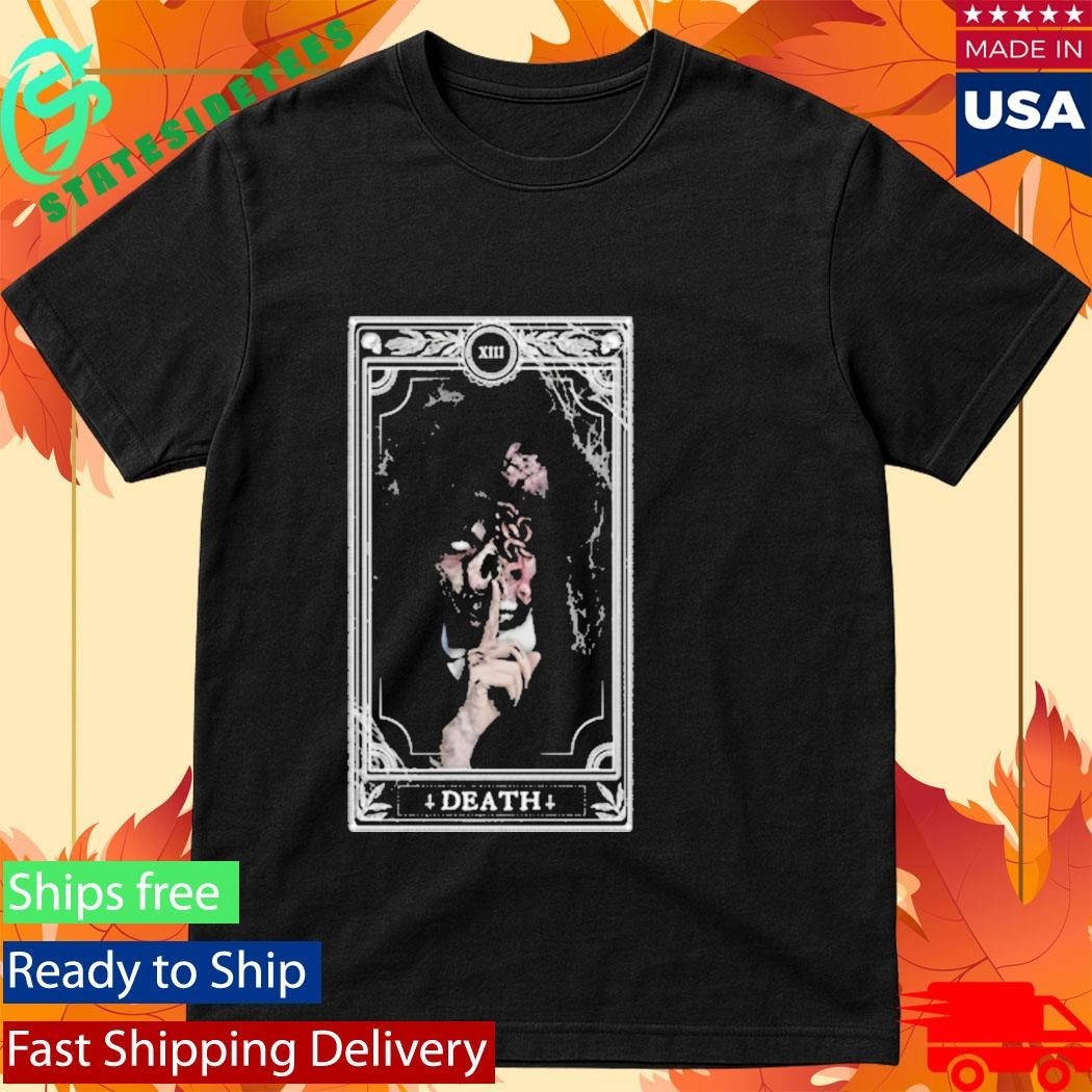 Wednesday Addams Death Tarot Card Xiii Gothic Shirt Unisex , , , Long Sleeve Tee