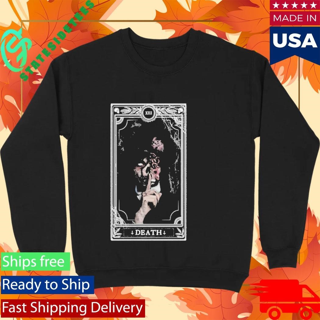 Wednesday Addams Death Tarot Card Xiii Gothic Shirt Unisex , , , Long Sleeve Tee