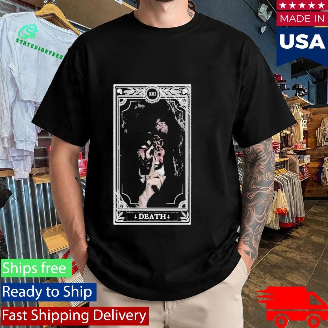 Wednesday Addams Death Tarot Card Xiii Gothic Shirt Unisex , , , Long Sleeve Tee