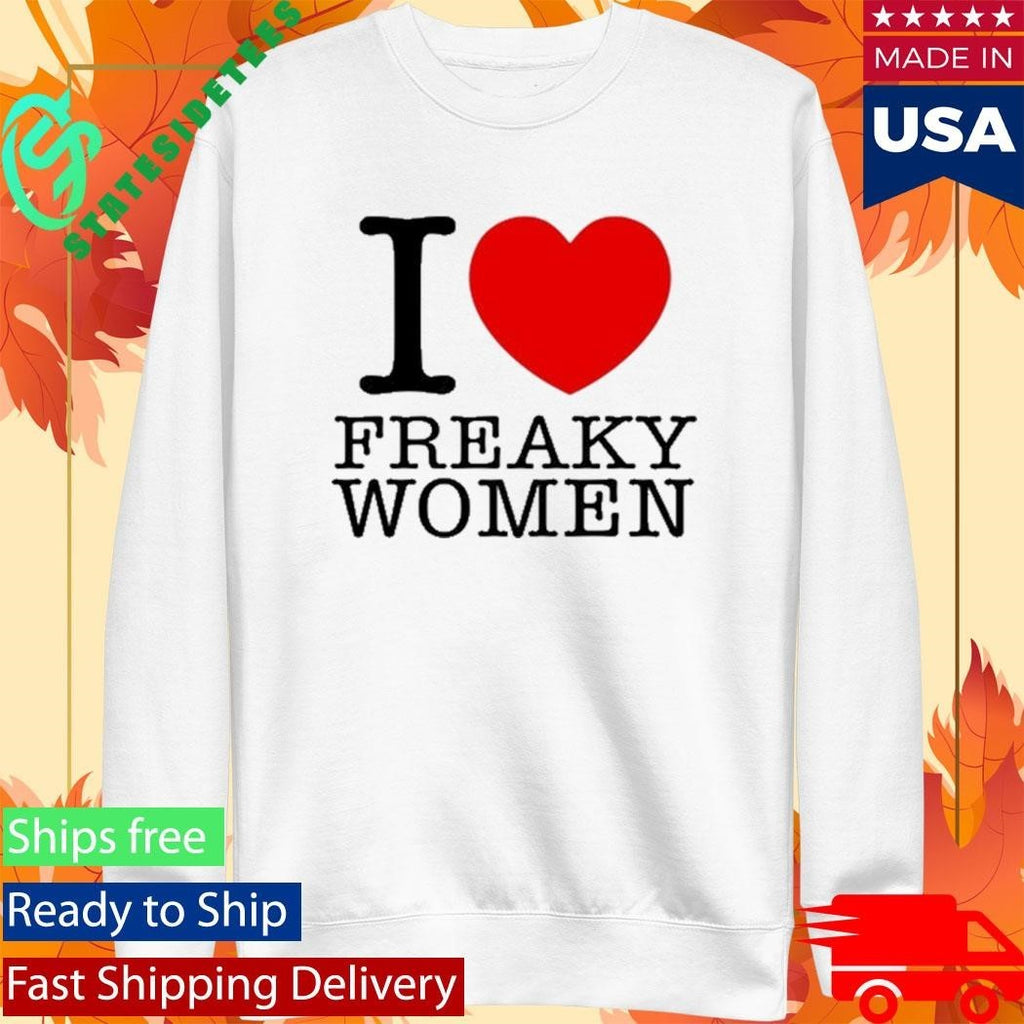 Wendeeluvz I Heart Freaky Women Shirt Unisex , , , Long Sleeve Tee