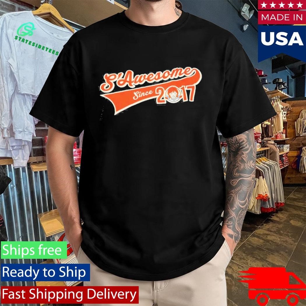 Wendys S Awesome Since 2017 Shirt Unisex , , , Long Sleeve Tee