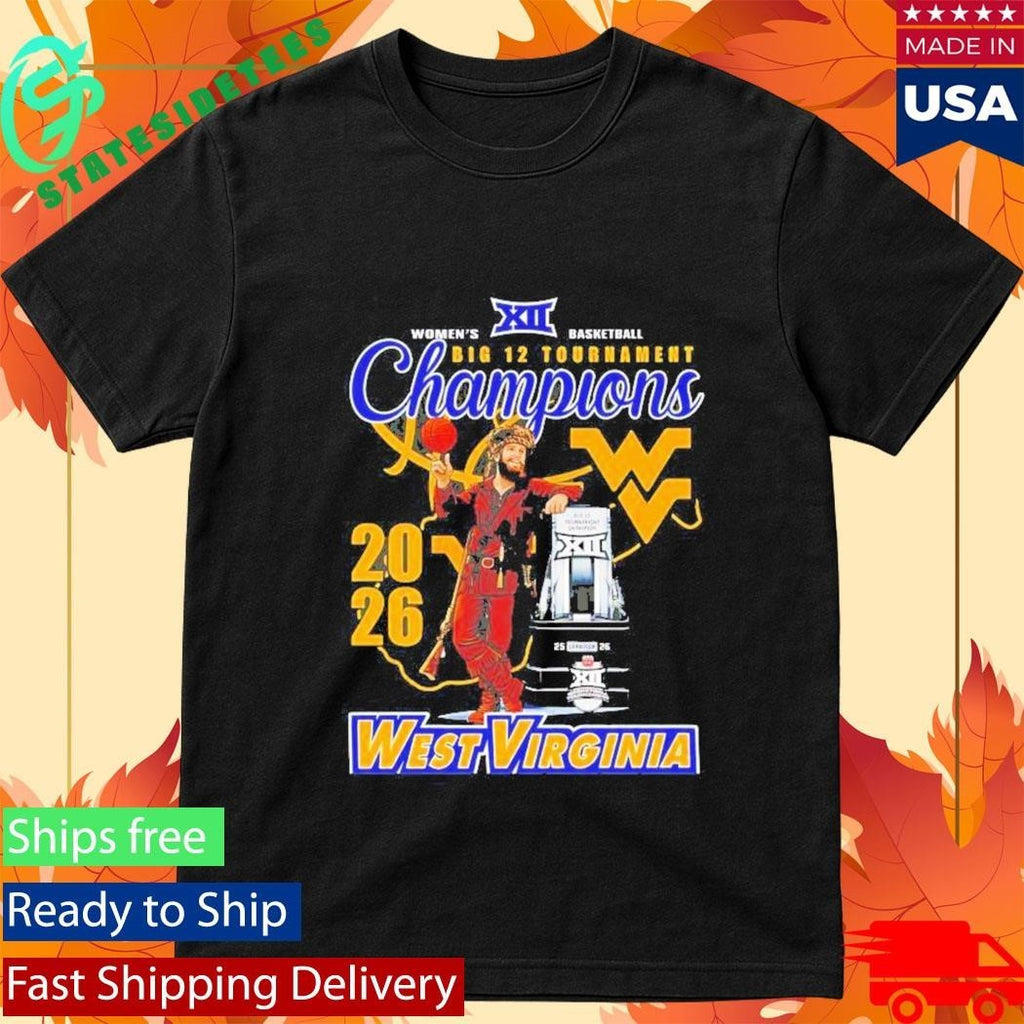 West Virginia Mountaineers Women’s Basketball Big 12 Tournament Champions Shirt Unisex , , , Long Sleeve Tee