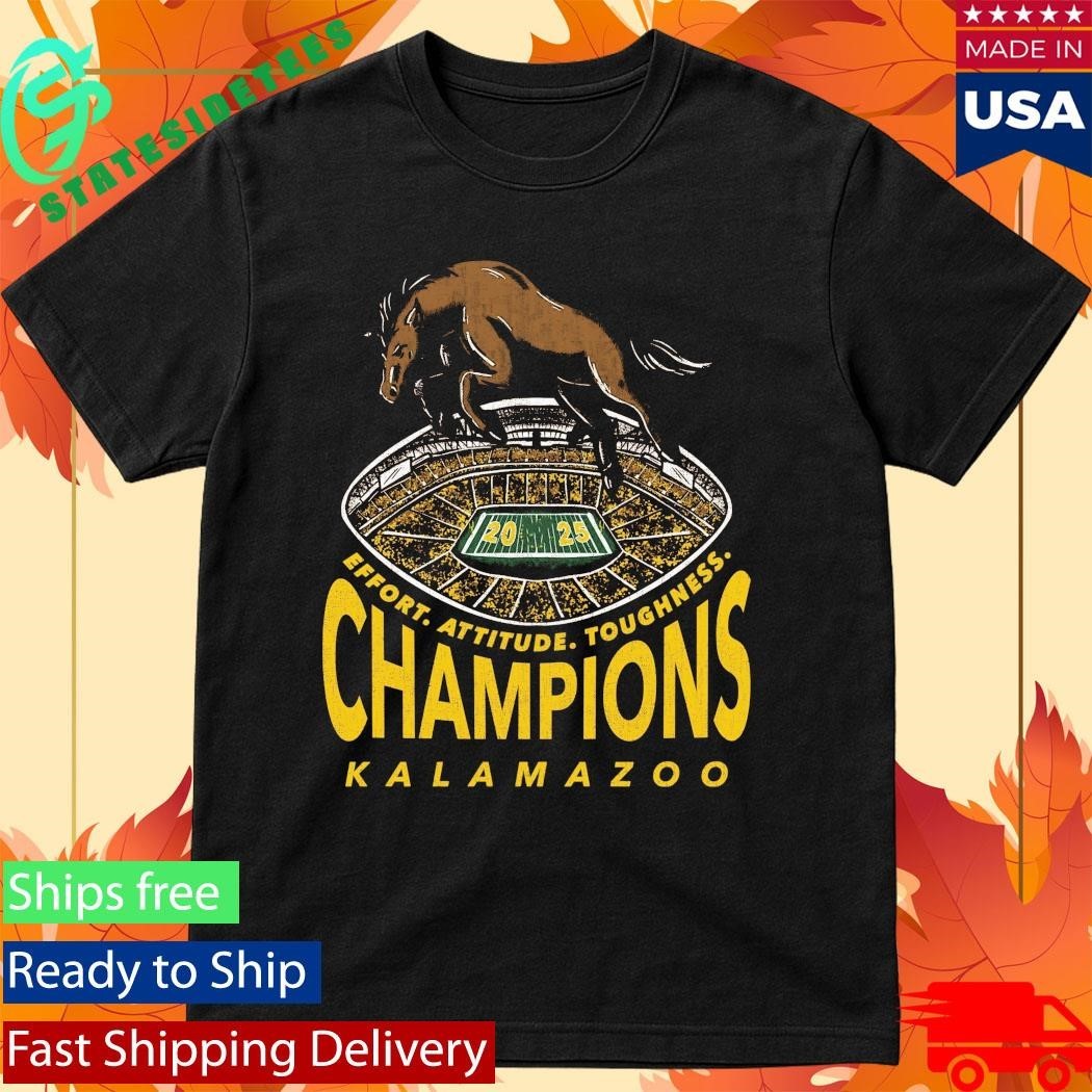 Western Michigan Broncos 2025 Champions Kalamazoo Shirt Unisex , , , Long Sleeve Tee