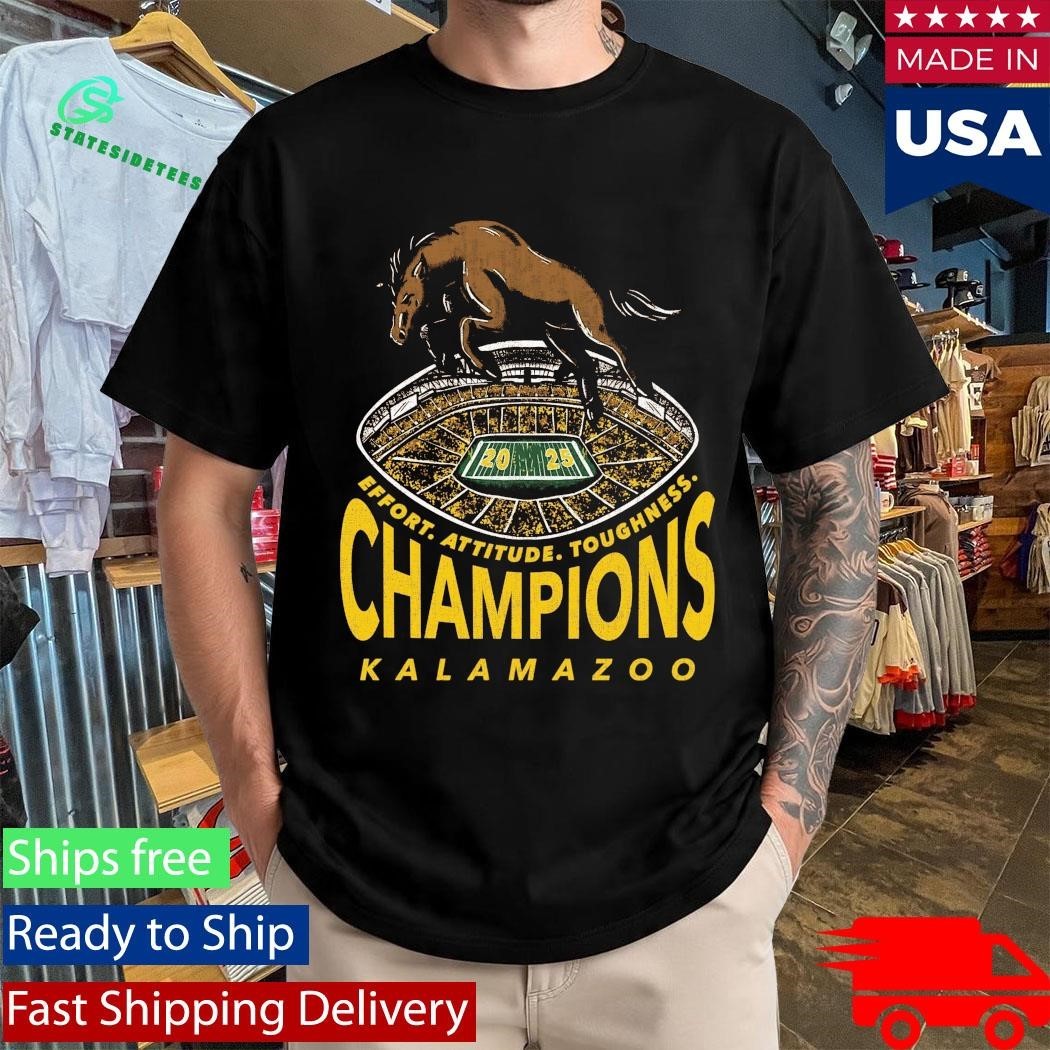 Western Michigan Broncos 2025 Champions Kalamazoo Shirt Unisex , , , Long Sleeve Tee
