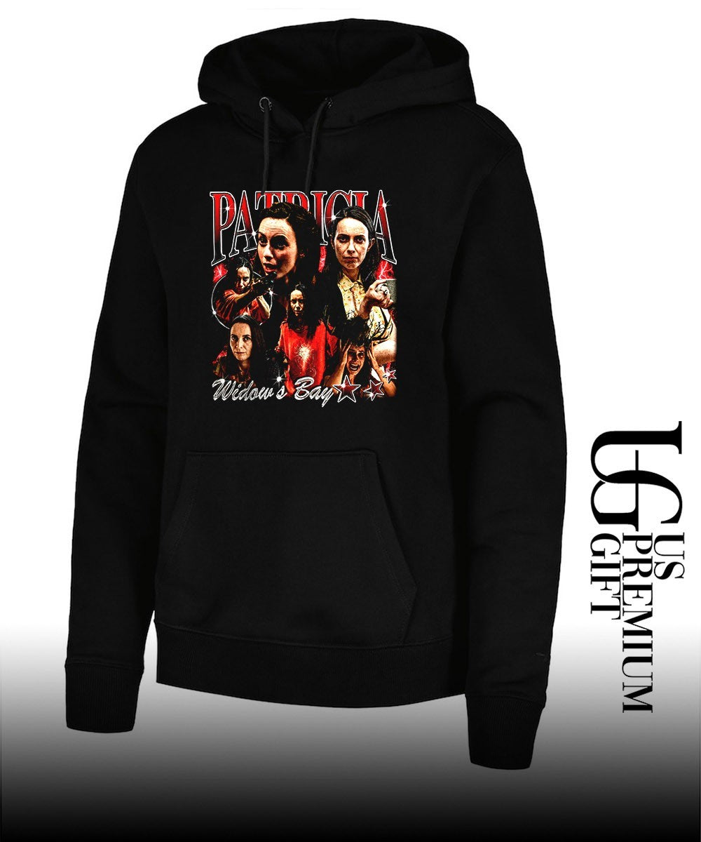 Widow’s Bay Patricia Horror Comedy graphic shirt