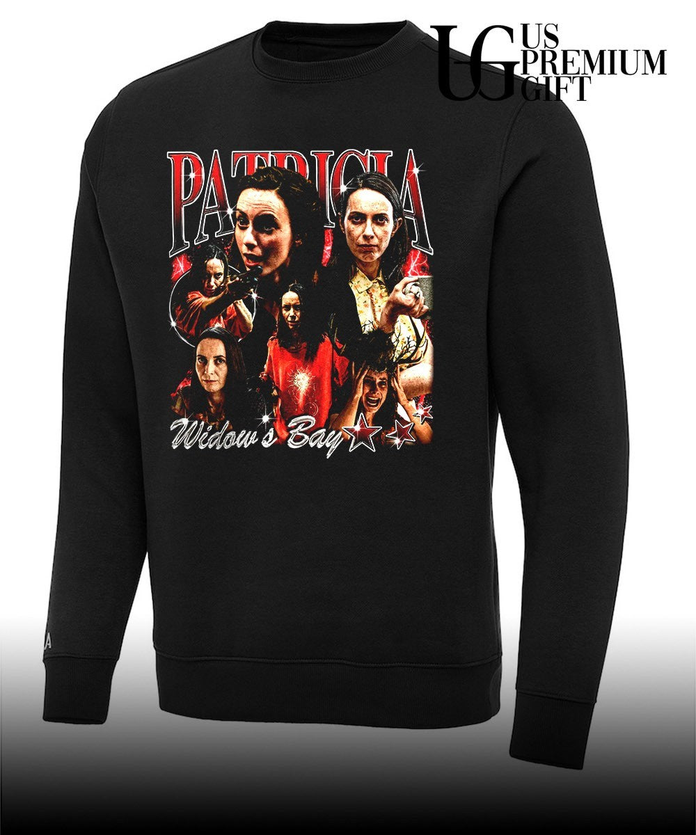 Widow’s Bay Patricia Horror Comedy graphic shirt