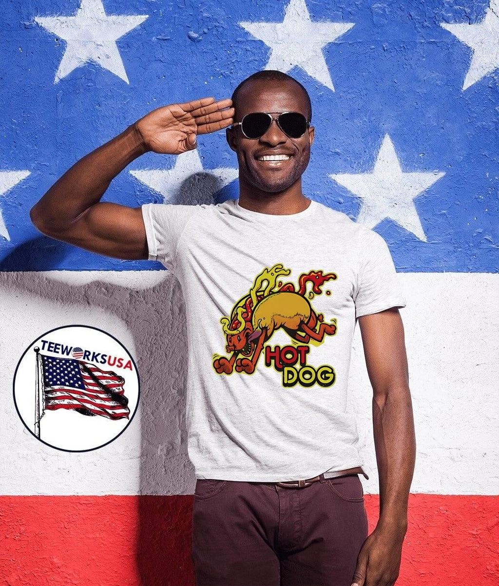 Wild Fast Food Running Express Hot Dog T-Shirt