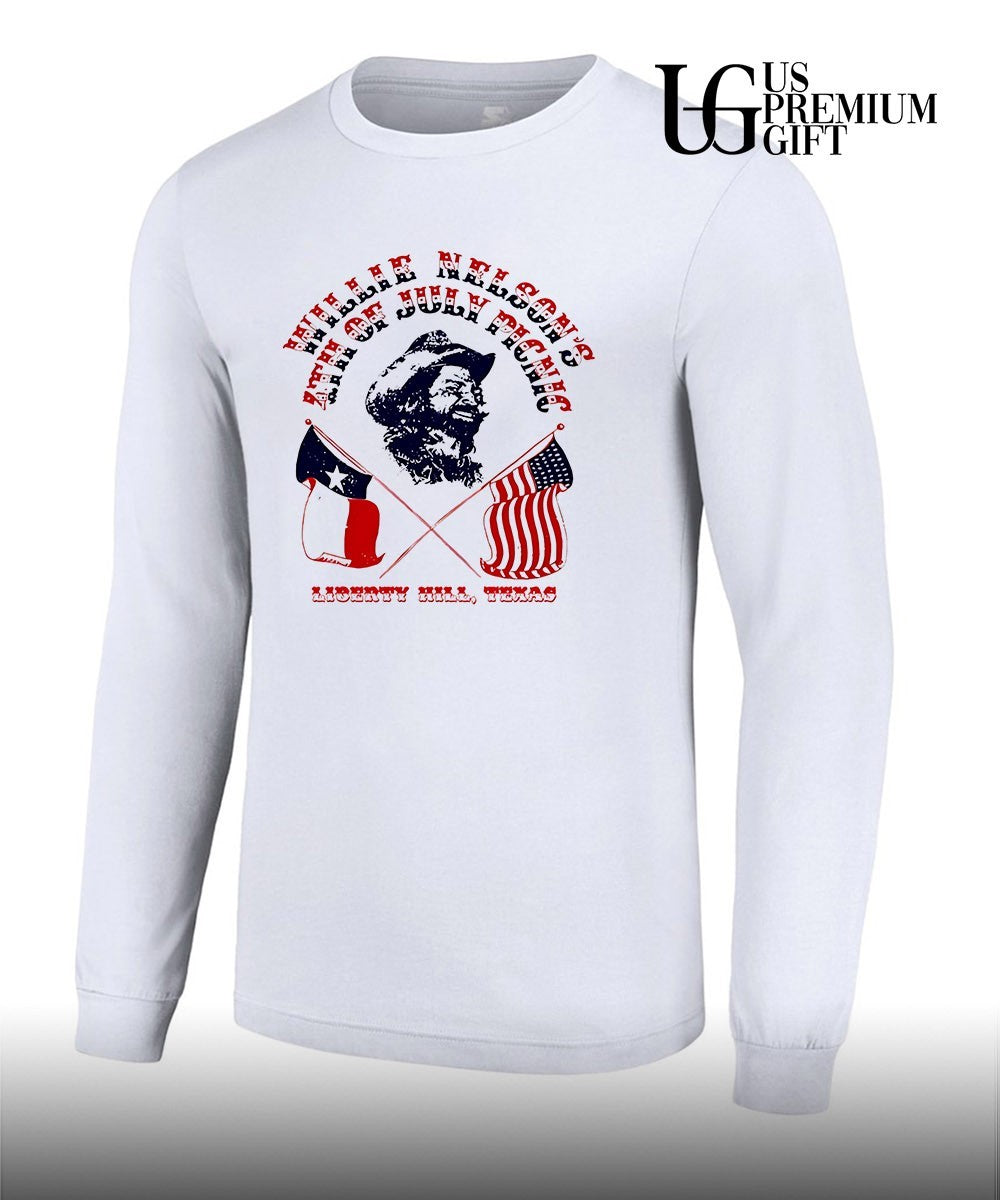 Willie Nelson 1975 4th of July Picnic Band shirt