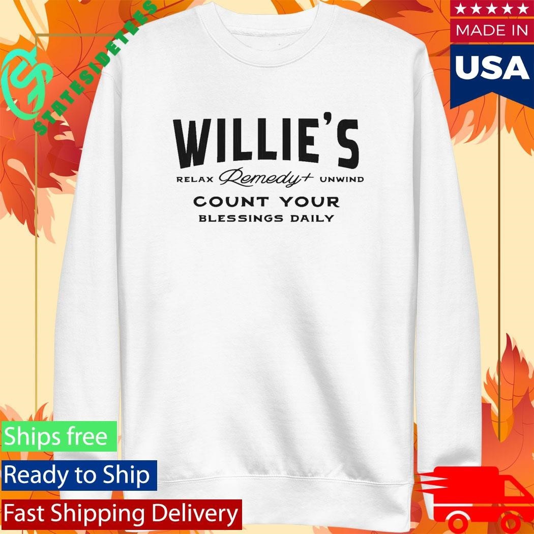 Willie’s Remedy Count Your Blessings Shirt Unisex , , , Long Sleeve Tee