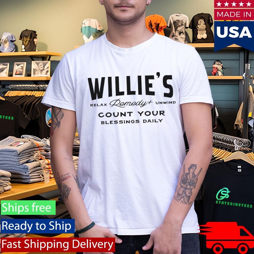 Willie’s Remedy Count Your Blessings Shirt Unisex , , , Long Sleeve Tee