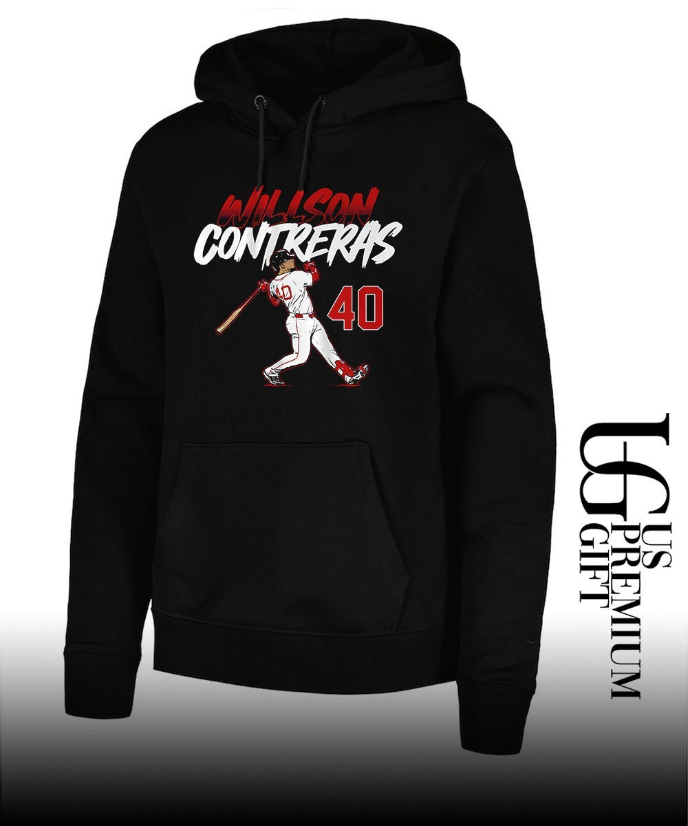 Willson Contreras 40 Boston Red Sox baseball slugger swing number shirt