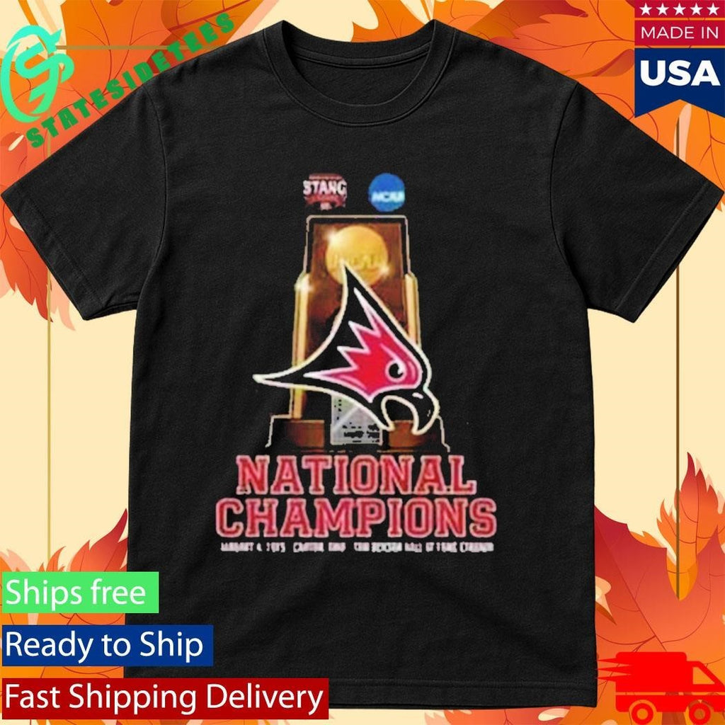 Wisconsin River Falls Falcons Stagg Bowl 2025 NCAA Division III Champion At Tom Benson Hall Of Fame Stadium Shirt