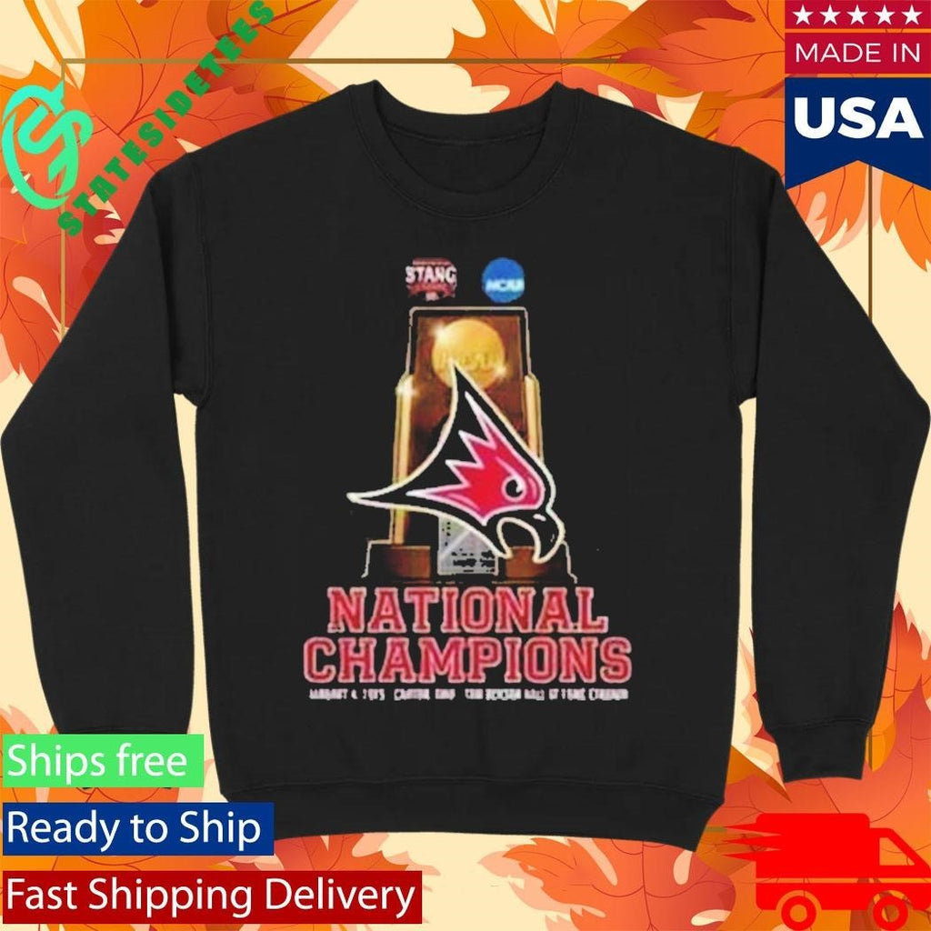 Wisconsin River Falls Falcons Stagg Bowl 2025 NCAA Division III Champion At Tom Benson Hall Of Fame Stadium Shirt