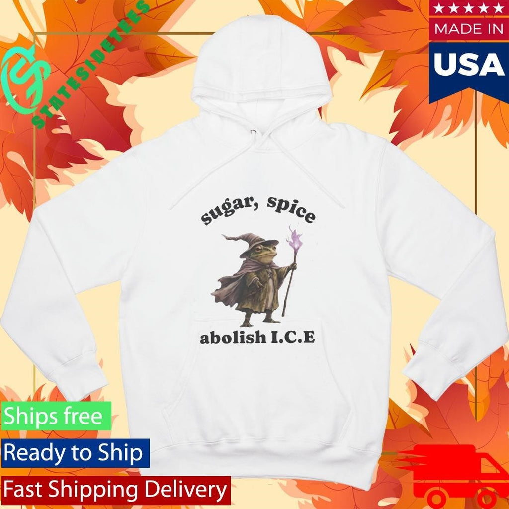 Wizard Frog Sugar Spice Abolish ICE 2026 Shirt Unisex , , , Long Sleeve Tee
