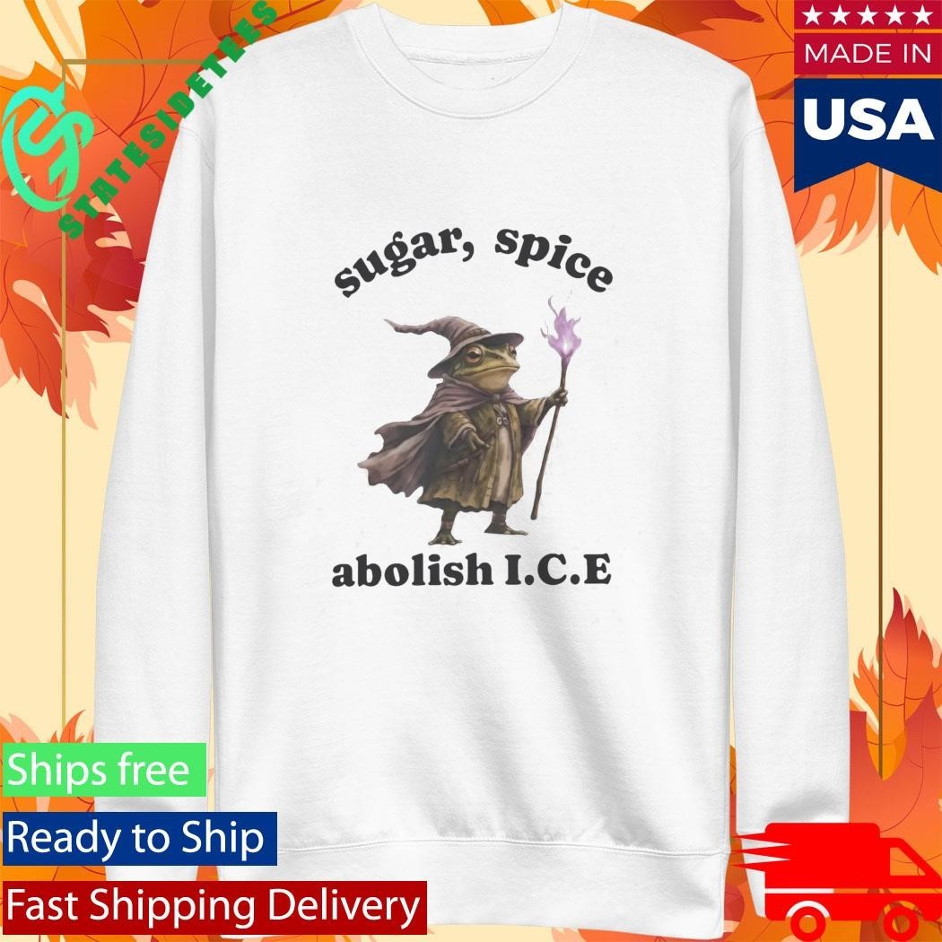 Wizard Frog Sugar Spice Abolish ICE 2026 Shirt Unisex , , , Long Sleeve Tee