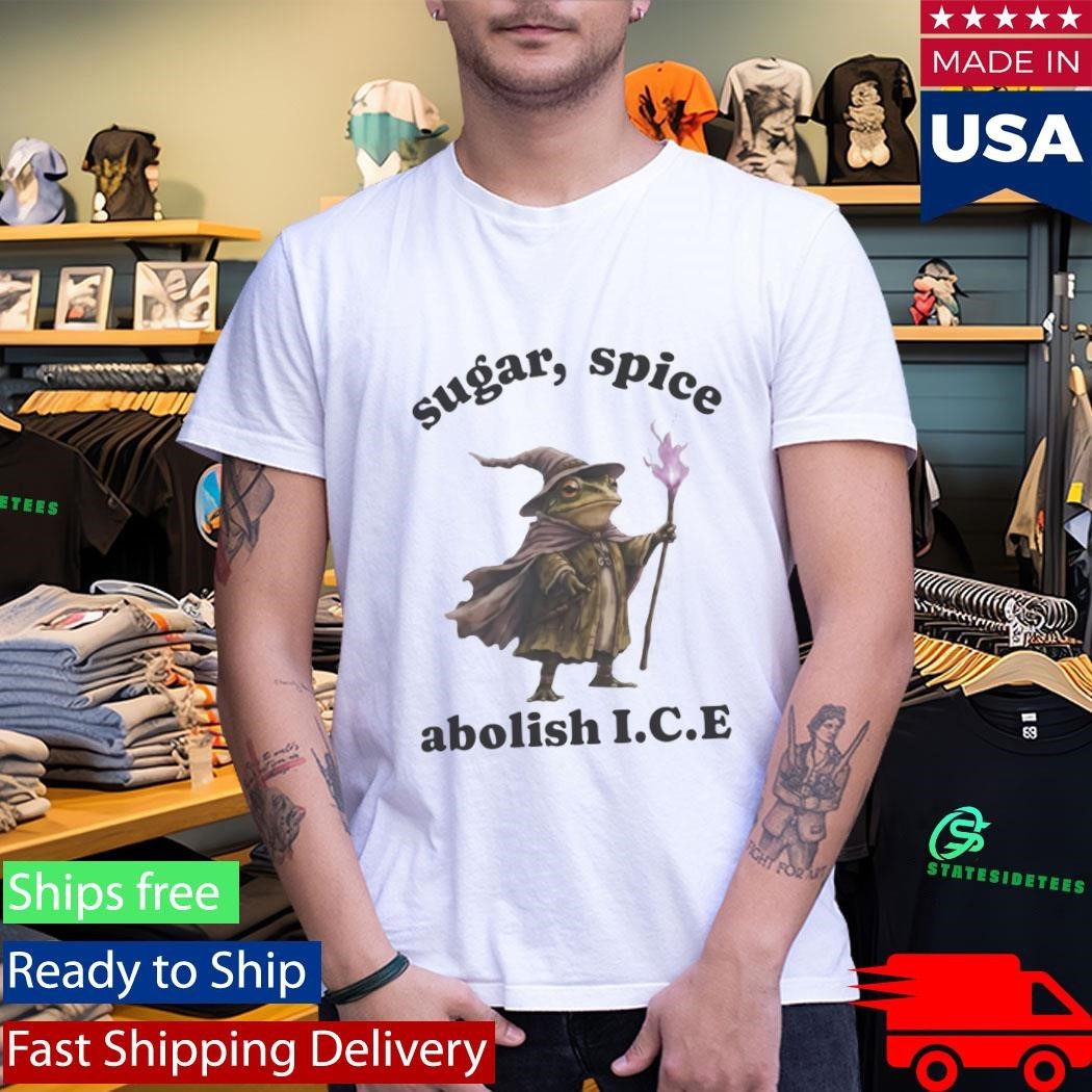Wizard Frog Sugar Spice Abolish ICE 2026 Shirt Unisex , , , Long Sleeve Tee