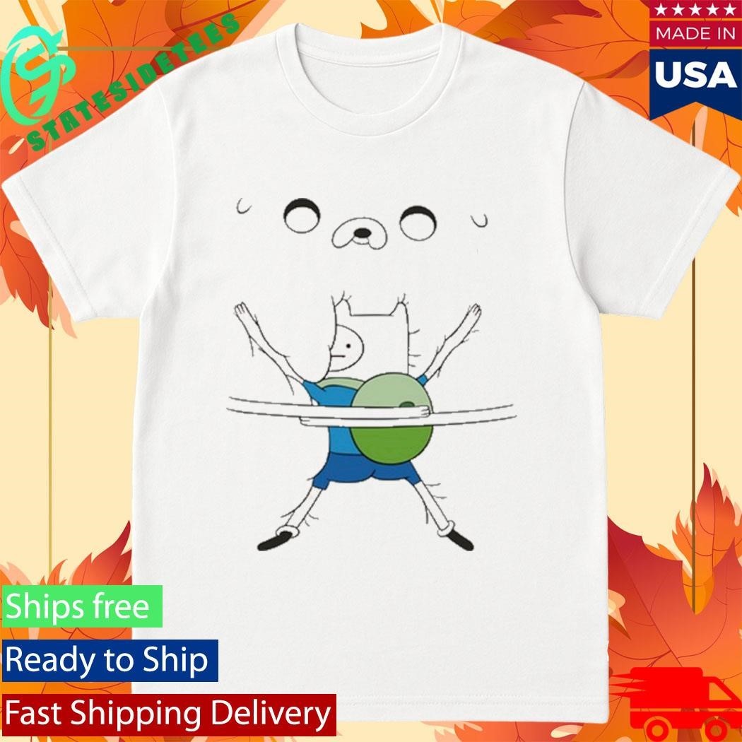 Woman Wearing Adventure Time Bro Hug Shirt Unisex , , , Long Sleeve Tee