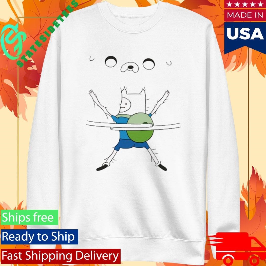 Woman Wearing Adventure Time Bro Hug Shirt Unisex , , , Long Sleeve Tee