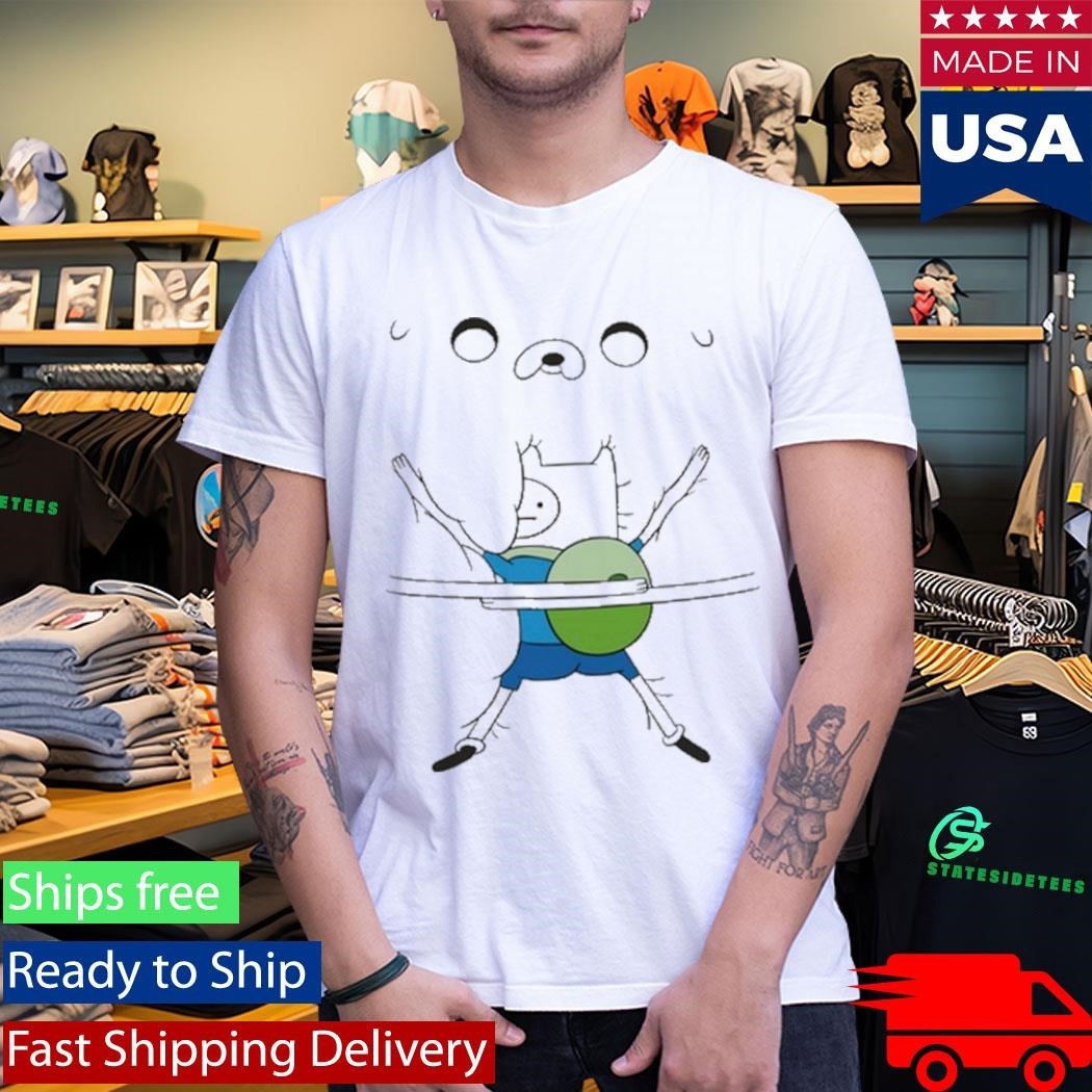 Woman Wearing Adventure Time Bro Hug Shirt Unisex , , , Long Sleeve Tee
