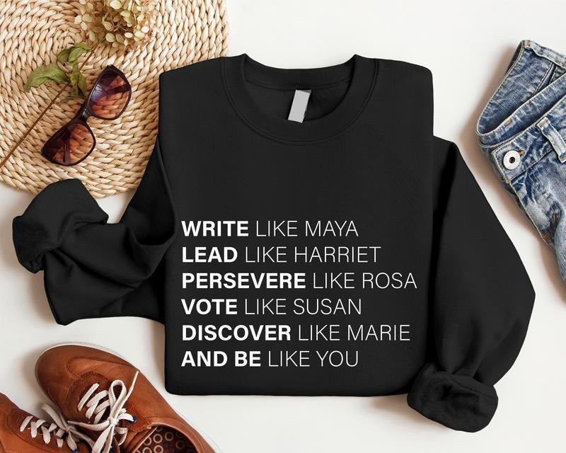 History Month Inspirational Historical Leaders Equality Feminist Her T-Shirts