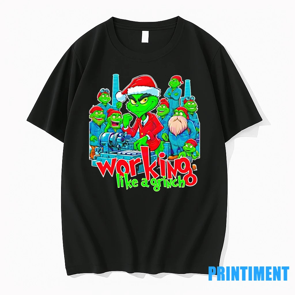 Working Like A Grinch Christmas Mechanic Tshirts Sweater