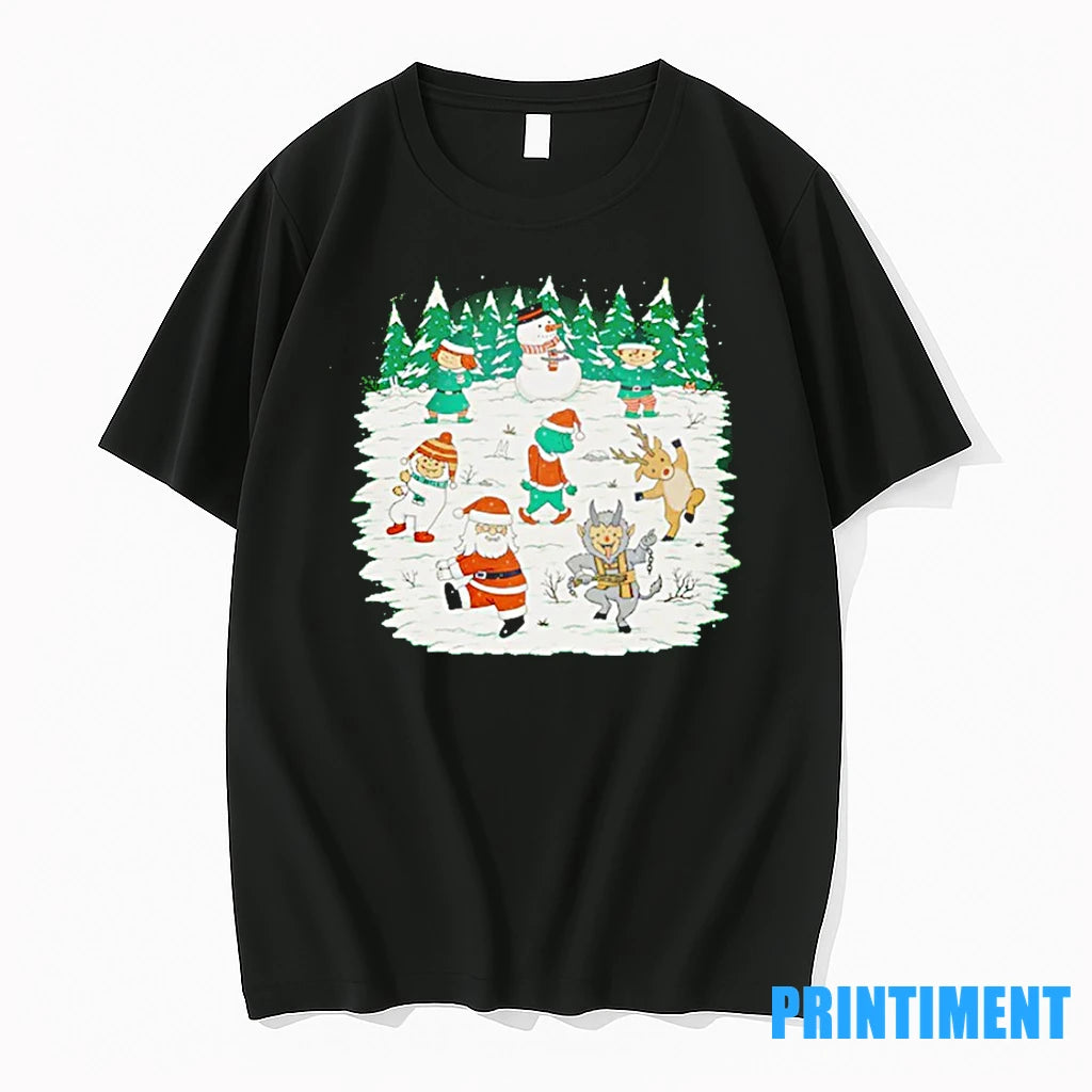 X Mas Dance Santa Claus Krampus The Grinch And More Tshirts Sweater