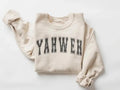 YAHWEH Casual Long Sleeve Christian Letter Print Religious & T-Shirts