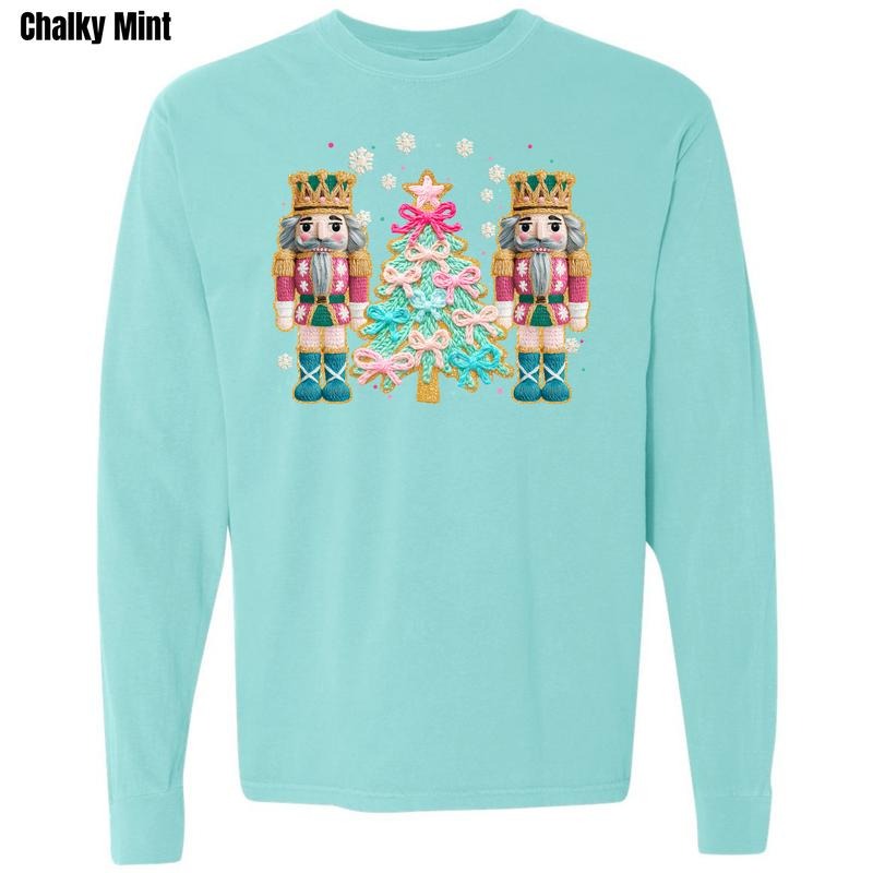 Yarn Nutcracker Scene Comfort Colors Long Sleeve 'NLB' T-Shirts