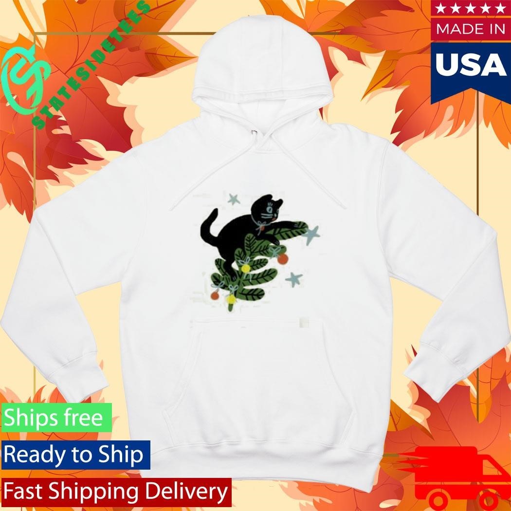 Yarrow Goods Christmas Tree Cat Shirt Unisex , , , Long Sleeve Tee