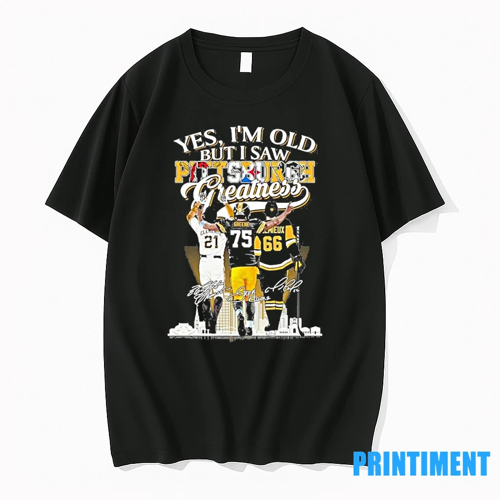 Yes Im Old But I Pittsburgh Sports Teams Greatness Tshirts Sweater