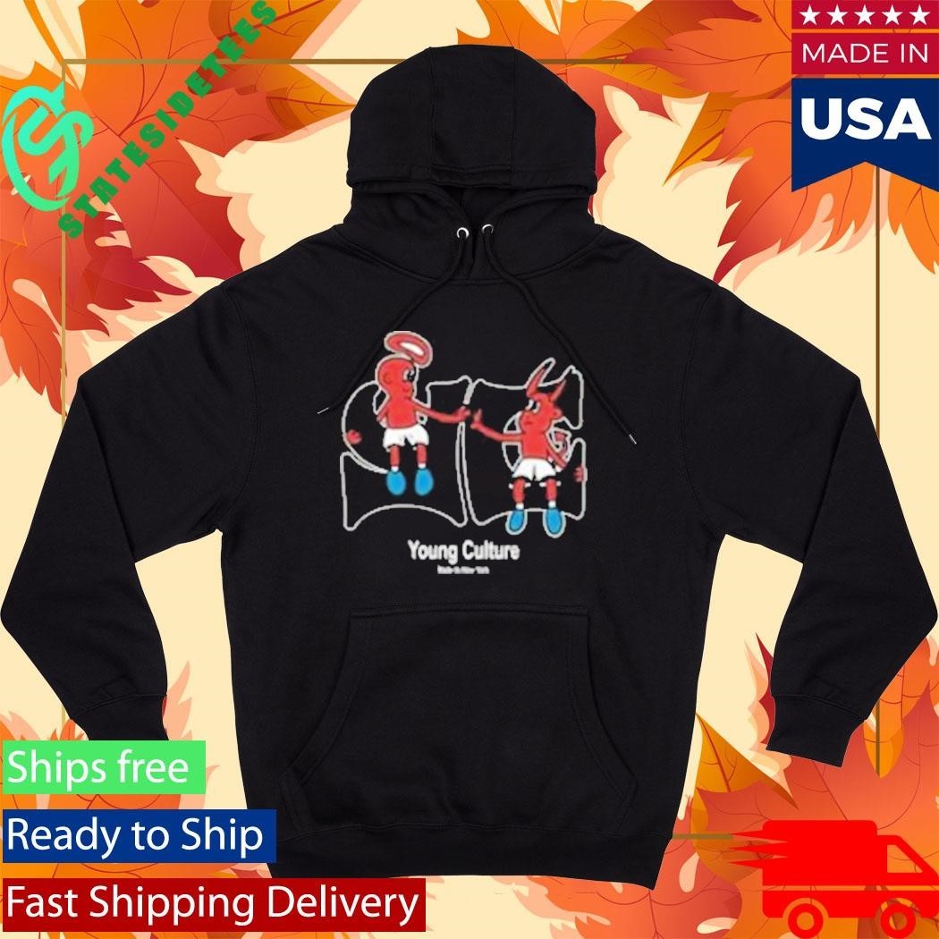 Young Culture Best Buds Black Shirt Unisex , , , Long Sleeve Tee