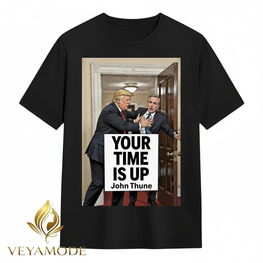 Your time is up John Thune Trump tee Unisex , , , Long Sleeve Tee