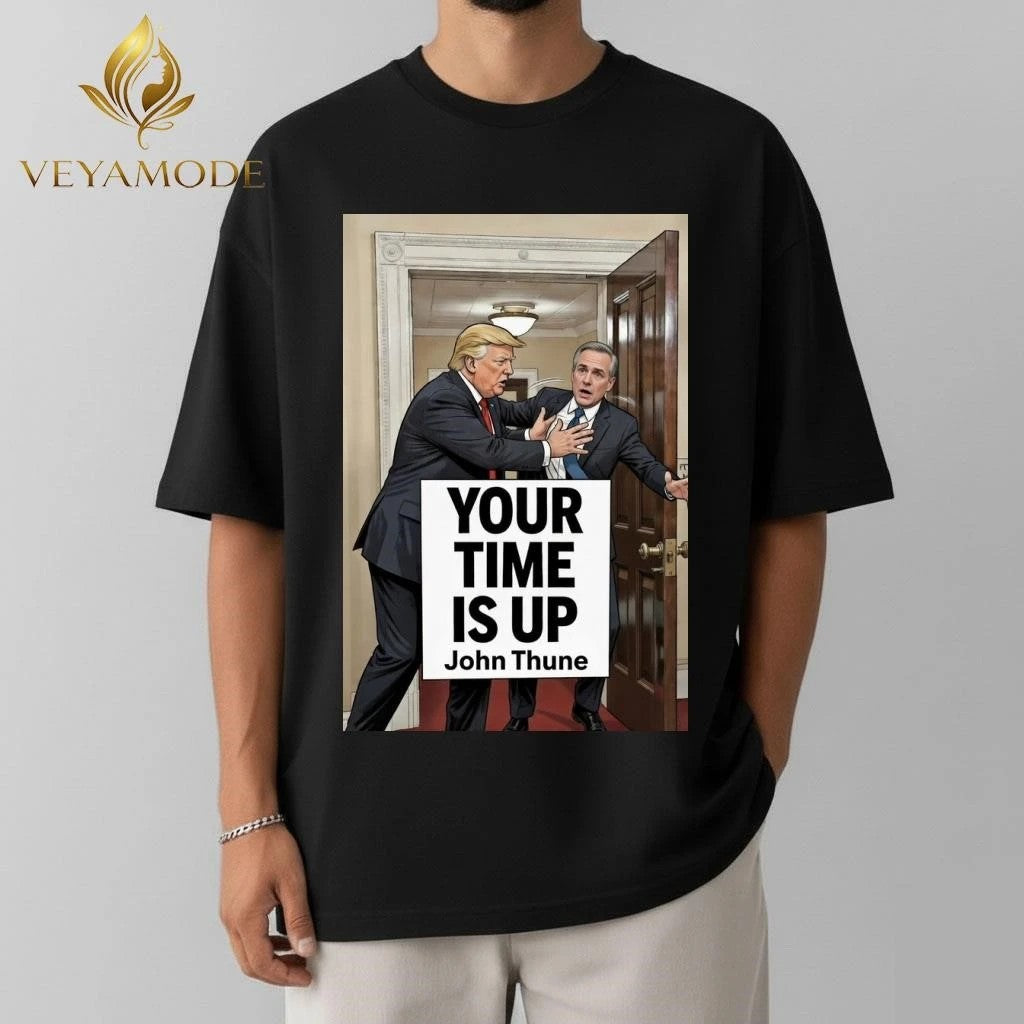Your time is up John Thune Trump tee Unisex , , , Long Sleeve Tee