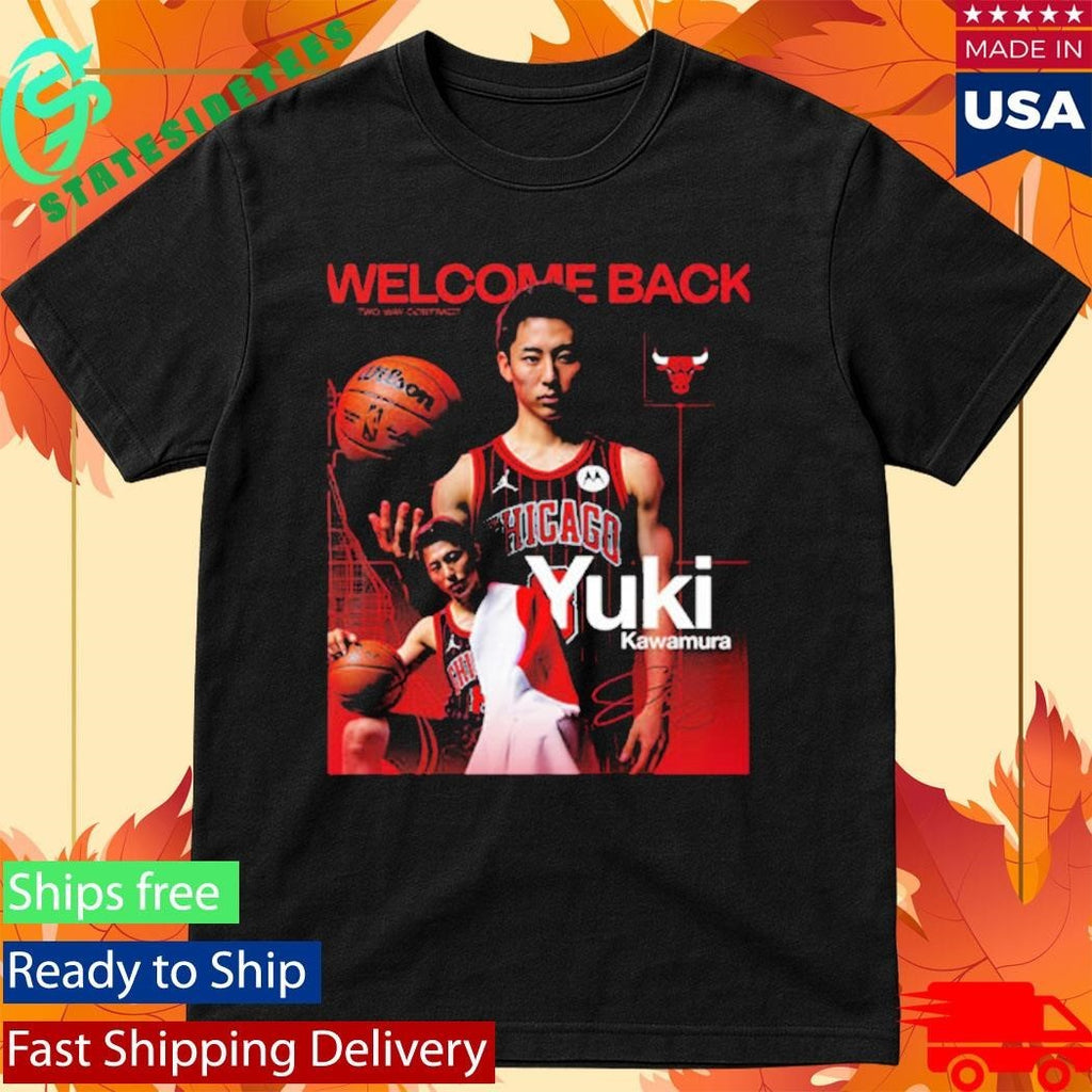 Yuki Kawamura Welcome Back Chicago Bulls Two Way Contract Shirt Unisex , , , Long Sleeve Tee