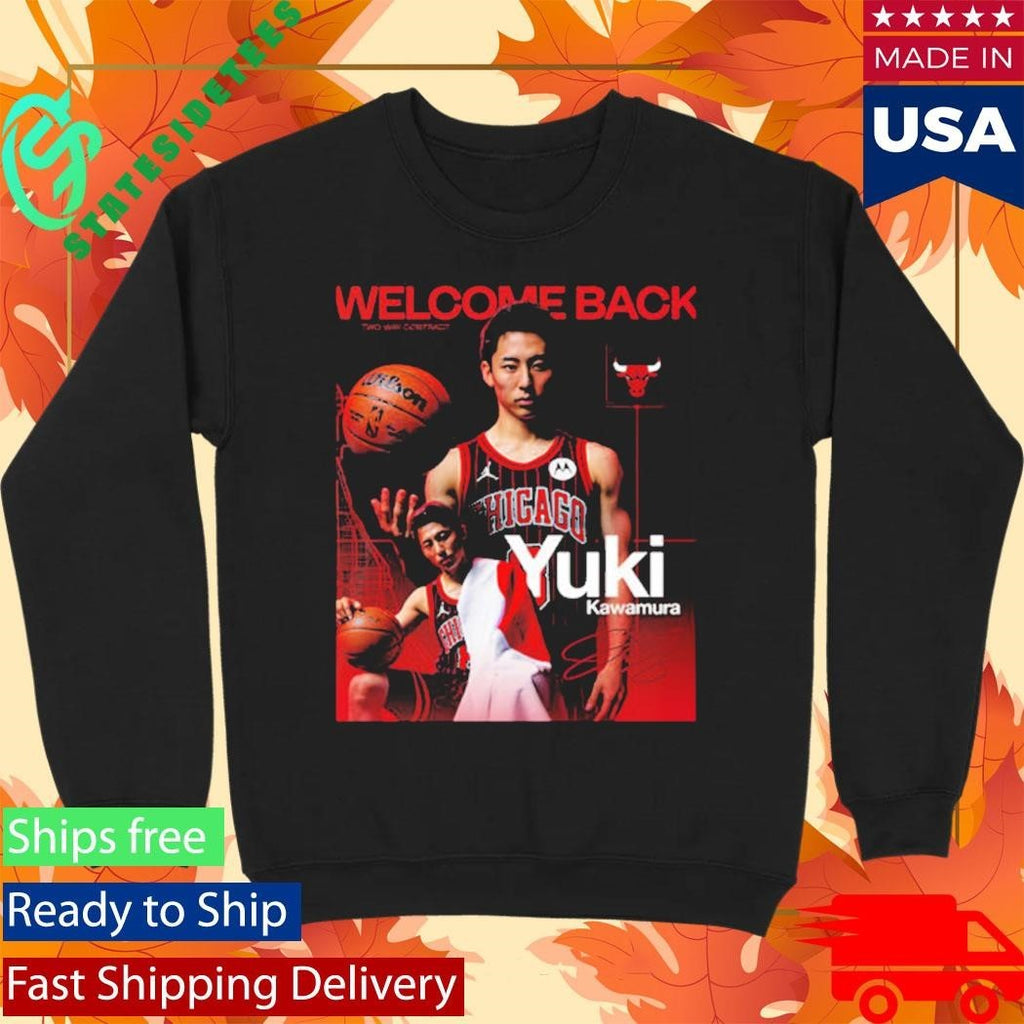 Yuki Kawamura Welcome Back Chicago Bulls Two Way Contract Shirt Unisex , , , Long Sleeve Tee